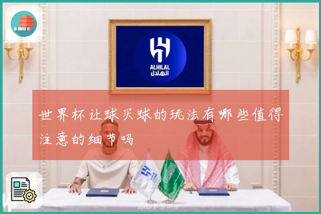 世界杯让球买球的玩法有哪些值得注意的细节吗
